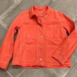 GAP women’s coral Chore Jacket Large
